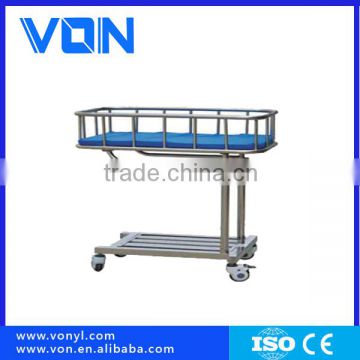 Stainless steel sticking baby trolley