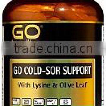 GO Healthy GO Cold-Sor Support with Lysine & Olive Leaf Capsules 60