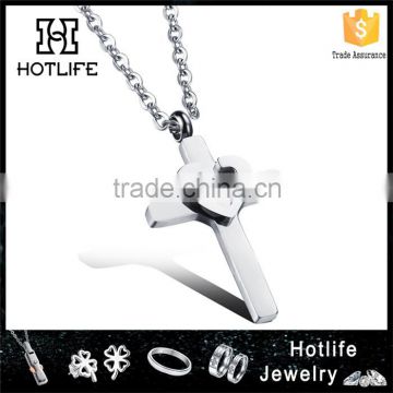 2016 fashion cross necklace stainless steel jewelry                        
                                                Quality Choice