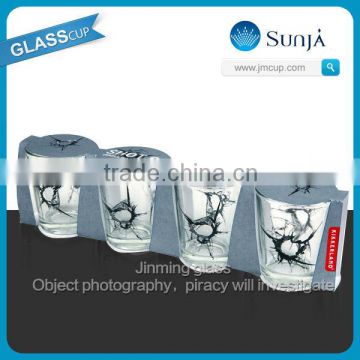 2014 top sales glass sets wholesale short glassware OEM glasses for whisky