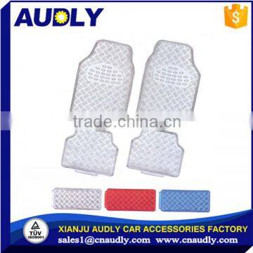 Popular Cheap Price Universal 4 PCS Aluminum PVC Car Floor Mats