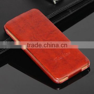 luxury leather phone case for iphone 5 5s, for iphone 5 flip case, up down open phone case