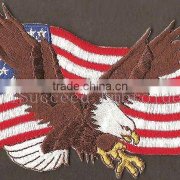 Eagle US Flag Embroidered Emblem/Badge/Insignia