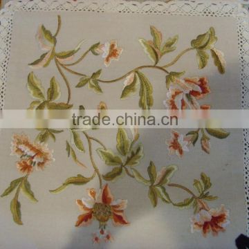 Postoral style flower cotton cushion cover