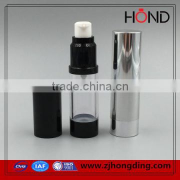 2016 hongding hot stamping hot selling gold/silver/white/black 30ml airless pump bottle