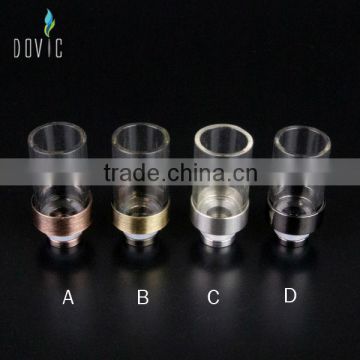 Cheap glass wide bore drip tip