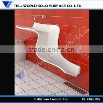 New arrival Wall Hung manmade stone wash basin wash sinks design