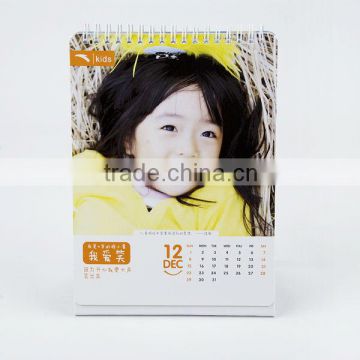 2013 photos nice baby girl face picture album calendar printing
