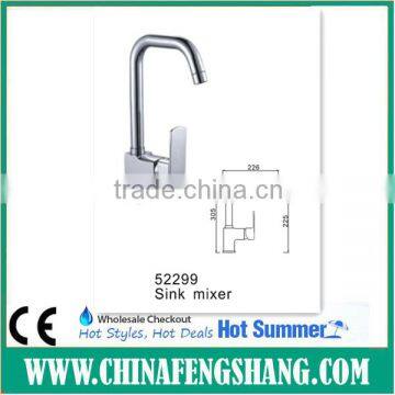 single lever high neck kitchen sink faucet square kitchen faucet