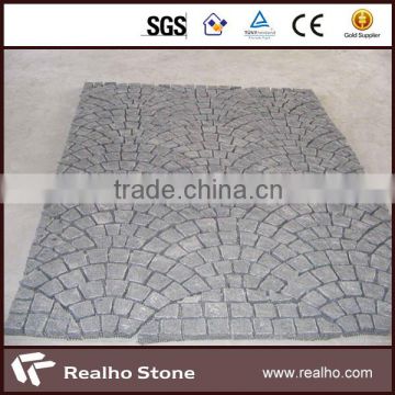 grey granite paving stone pattern for walkway/garden/parking