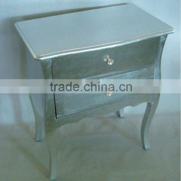Popular high glossy Silver color wooden cabinet