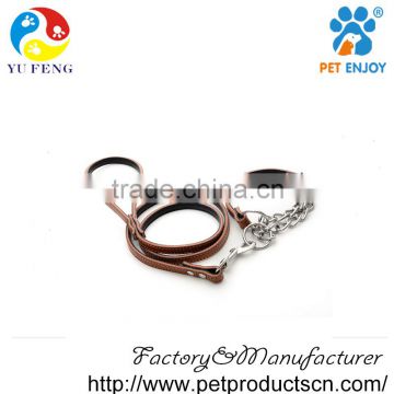 leather dog leash leather with collar ,leather straps for dog leash