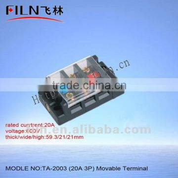 electrical grounding block TA-2003 20A 3P movable