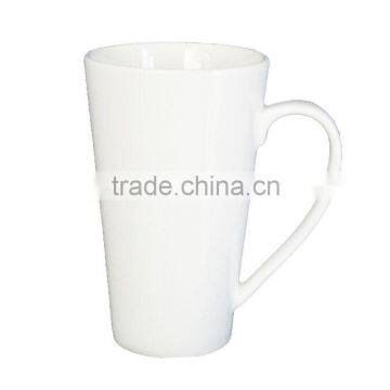 GRS customized white tall ceramic coffee mugs