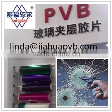 saflayer clear PVB interlayer film for bulletproof building laminated glass