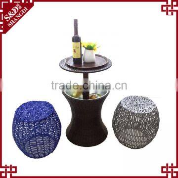 Hot sale garden party beach decorative barware ice cooler table plastic ice bucket