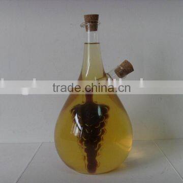 glass oil&vinegar bottle with high quality/glass condiment bottle