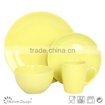solid color ceramic 16 pcs houseusing sets China wholesale