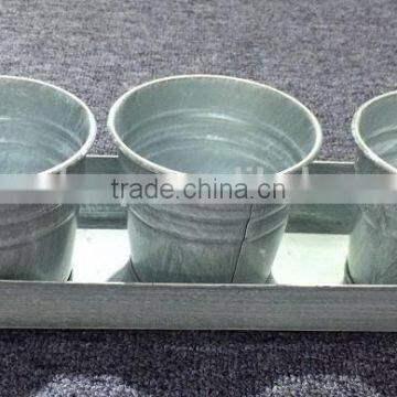 Flower Pot Set (White Wash), MSO-145