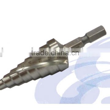 4-20mm HSS Spiral Flute Step Drill Bits With Quick Hex Shank