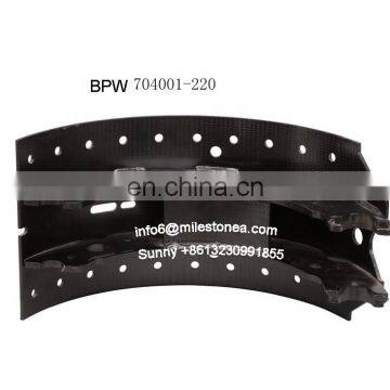 Truck welding brake shoe 704001 width 200