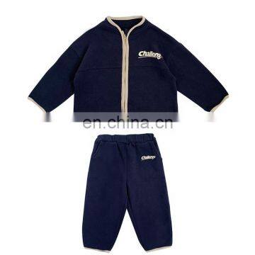 6515 Girls fashion sports suit 2 piece suit kids clothes casual clothing set