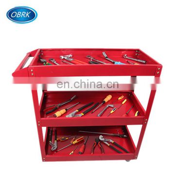 Moveable Service Tool Cart Trolley With 3 Tiers