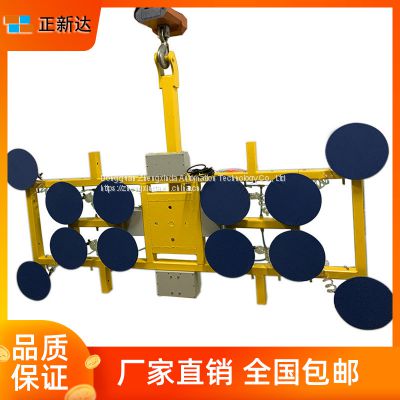 Zhengxinda 1200kg electric suction cup pneumatic turnover crane vacuum spreader large glass suction crane