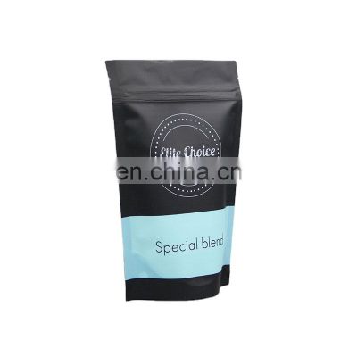 Customized printing 250g stand up coffee bag doypack pouch coffee bean bag for food package
