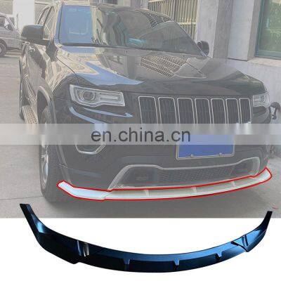 Honghang 20% Discount PP Material Glossy Black Front Lip For Jeep Grand Cherokee