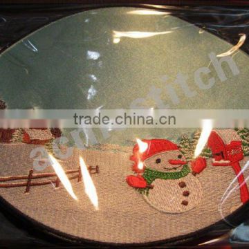 Mouse pad / embroidered mouse pad / New 3d mouse pad design/christmas mouse pad