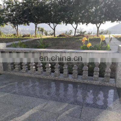 European Style Factory Hand Carving Ice Flower Granite Stone Railing for Outdoor Blue 100% Natural Granite Polished Quarry Owner
