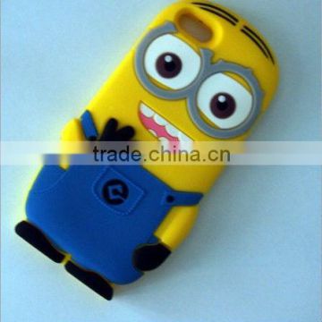 rubber mobile phone case despicable me cell phone case silicon case for iphone 4 4s