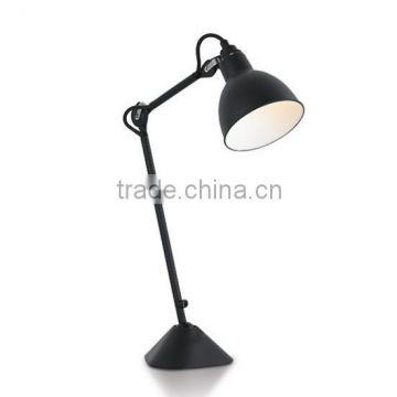 Adjustable arm work desk lamp table lamp/metal adjustable desk lamp