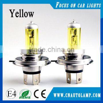 car light yellow auto halogen bulb H4