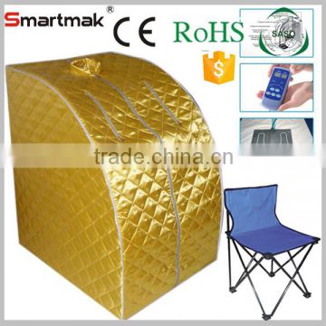 Dry steam portable sauna with chair