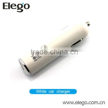 2014 White USB car charger adapter for your style