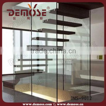 acrylic stair railing staircase wood steps staircase