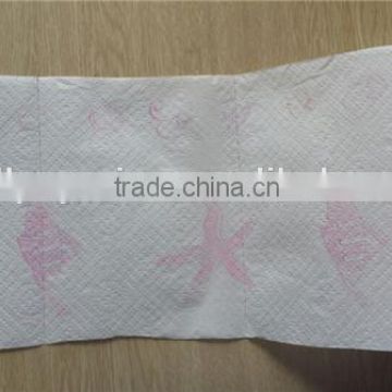 Ultra Absorbent White Printing Kitchen Paper Towel