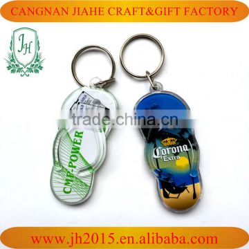 shoes shape China Factory Personlaized Promotional Custom Double Side printing Acrylic Key Ring