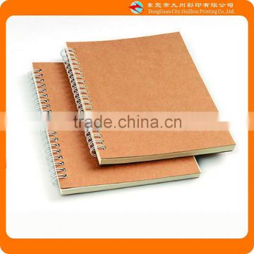 2015 Alibaba print recycle kraft paper blank notebook