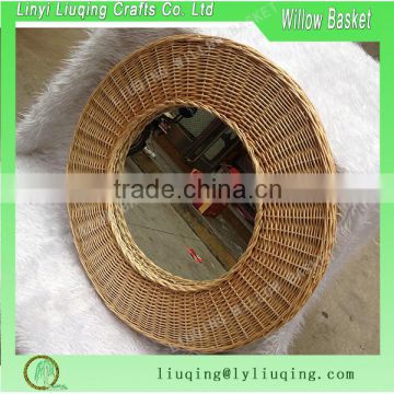 wicker wall mirror for home decoration wall decorative mirror wooden mirror