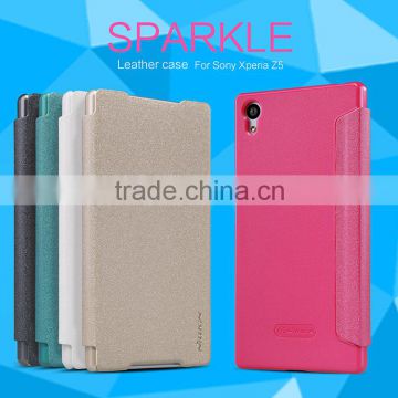 Nillkin new arrived Flip leather case For Sony xperia z5