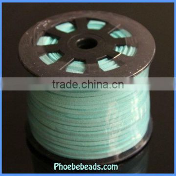 Wholesale Light Blue 2.7mm Faux Suede Lace Jewelry Cords SC-1088