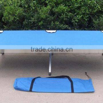 Folding portable fishing bed