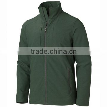 Newest breathability no hood mens army green softshell jacket