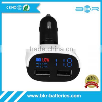 High Quality LED Display Dual USB Car Charger Adapter Mini 5V 3.4A Voltage Monitor Inverter 12v 220v Car
