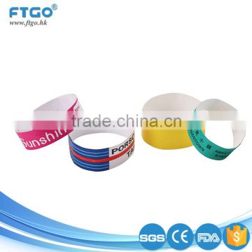 2016 cheap price printable disposable tyvek paper party wristband