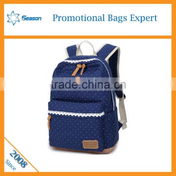 Hot sale fashion teenager new design canvas backpack school bag                        
                                                                                Supplier's Choice