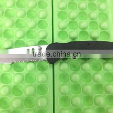 OEM 3Cr13 stainless steel serrated Folding knife with Black Titanium